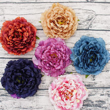 24pcs Artificial Autumn Color Series Peony Flower Heads 15cm Simulation Peony Flower Head for Wedding Christmas Party Decoration 2024 - buy cheap
