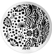 Novo Padrão de Flor Nail Art Imagem Placas de Selo Polonês Stamping Manicure DIY Template (JQ-63) 2024 - compre barato