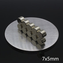 10Pcs 7 x 5 N35 Powerful Super Strong Permanent Magnet Dia 7mm x 5 mm Small Round Rare Earth Neo Neodymium Magnet Nail magnet 2024 - buy cheap