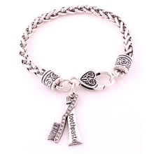 Trendy Unisex Charm Bracelet Toothpaste And Toothbrush Pattern Pendant And Fashion Wheat Link Chain Zinc Alloy Dropshipping 2024 - buy cheap