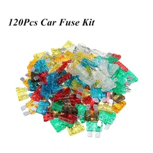 120 pçs/set médio lâmina de carro fusível padrão de sortimento fuse 5a 7.5a 10a 15a 20a 25a 30a para carro caminhão 2024 - compre barato