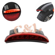 Luz led para para-choque de lente vermelha de motocicleta, para harley iron 883 xl883n xl1200n cortada 2024 - compre barato