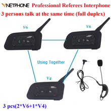 Vnetphone Brand 1200m full Duplex Communication Headset 3 Riders Talking For Football Referee Judge Biker Wireless BT Intercom 2024 - buy cheap