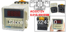 DH48S-2ZH AC DC 12V 0.01S-99H99M Digital Timer Power ON Time Delay Relay DPDT 8 Round Pin w Base Socket 2024 - buy cheap
