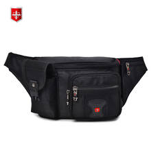 Brand Waterproof Oxford Waist Pack Men Swiss Waist Bags Black Casual Funny Pack Male Travel Crossbody Bag Money Pouch Belly Bag 2024 - buy cheap