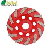 DIATOOL Diameter 4.5 Inch (115mm) Diamond Grinding Cup Wheel For Concrete, Grinding Disc Segmented Turbo Type Sanding Disc Wheel 2024 - buy cheap