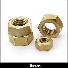 M12 M14 M16 M18 Metric Thread Copper DIN934 Brass Hexagonal Hex Nuts Hexagon Nut 2024 - buy cheap