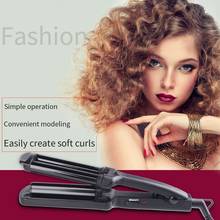 Fast Heating 3 Barrel Mini Portable  7.5mm Hair Curler Ceramic Wave Curling Iron Curling Wand Mini Hair Roll Tong Styling Tools 2024 - buy cheap
