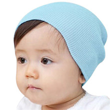 2018 Kids Hat Cap Candy Solid Colors Boys Girls Kids Beanies Hats Cotton Born Baby Hat Toddler Child Caps Cute Ear Warm for Boy 2024 - buy cheap