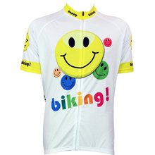 Happy Biking CheapSale Cycling Clothing Bike Short Sleeve Top Shirt Bicycle Quick-Dry Ropa Ciclismo Cycling Jersey Free Shipping 2024 - buy cheap