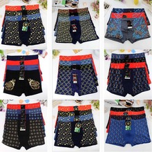 4PCS Comfy Boxer Men Mens Prints Man Boxers Underwear Plus Size Panties Underpants For Gentle Mens Male Free Shipping 2024 - buy cheap