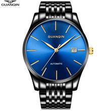 GUANQIN Watch Men Top Brand Luxury Automatic Mechanical Gold Black Blue Watch Date Waterproof Male Clock relogio masculino 2024 - buy cheap