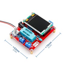 Многофункциональный TFT LCD GM328 Транзистор тестер LCR Диодная емкость ESR метр ШИМ квадратный волновой измеритель частоты генератор сигналов 2024 - купить недорого