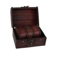 2pcs Large and Small Wooden Storage Box Retro Jewelry Box 2024 - buy cheap