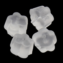 200PCS Silicone Earring Back Stopper Flower Clasp Lock Lever Back Clear Jewelry Accessories Earnut Ear Stud Nuts DIY 3*4mm 2024 - buy cheap