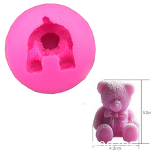 Cute Teddy Bear Shape fondant silicone soap mold kitchen baking chocolate pastry candy Clay making lace decoration tools FT-0121 2024 - buy cheap