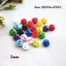 Mini buttons 5mm 250pcs one / mixed color bread Tiny doll buttons for toys crafts scrapbooking diy sewing accessories wholesale 2024 - buy cheap