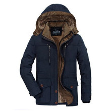 Men's New Winter Thick Jacket Men Parka Coats Fashion Warm Jackets Men's Cotton Hooded Casual Warm Long Parkas Military Coat 6XL 2024 - buy cheap