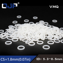 10PCS/lot Silicon Ring Silicone/VMQ O ring 1.8mm Thickness ID5.3/5.6/6/6.3/6.7/7.1/7.5/8/8.5mm Rubber O Ring Seal Gasket Ring 2024 - buy cheap
