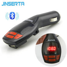 JINSERTA Bluetooth FM Transmitter Modulator USB Car Kit MP3 Player Support USB Flash Drive TF Micro SD 3.5mm AUX Audio In Music 2024 - buy cheap