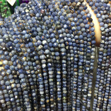 Genuine No Dye Natural Blue Sapphires 2mm Faceted Round Loose Fashion Stone Beads for Jewelry Making Design Diy Woman Necklace 2024 - buy cheap