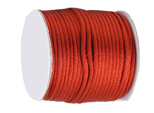 1,5 мм красный Coffe Rattail атласный нейлоновый шнур китайский узел бисер шнур + веревка макраме браслет шнуры для аксессуаров 80 м/рулон 2024 - купить недорого