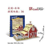 T58 3D Puzzle American farm DIY Creative gift Educational toys World style tour construction paper model 2024 - buy cheap