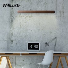 Willlustr Wood LED Wall Lamp Modern Sconce Black Walnut Finland Pine Living Room Bedroom Restaurant Hotel Japan Style Lighting 2024 - buy cheap