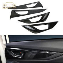 Reamocea 4Pcs Carbon Fiber Style Inner Door Handle Cover Catch Bowl Panel Trim Sticker For Subaru XV Crosstrek 2018 2019 2024 - buy cheap