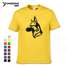 Fashion German Shepherd Alsation Dog Men T Shirt Top Quality 16 Colors Short Sleeve Cotton Tops Tees Tshirts Unisex T-shirt 3XL 2024 - buy cheap