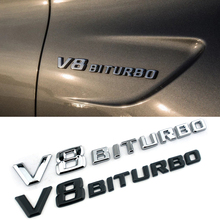 1-10 Pcs V8 BITURBO Universal Car Side Logo Sticker For Mercedes Benz BMW Audi Honda Mazda Volvo Jeep Renault Peugeot 2024 - buy cheap