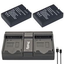 Probty-bateria para câmera + carregador duplo usb, 2 peças, para nikon df d90 d300 d5300 d5200 d5100 d3300 d3200 d3100 p7800 2024 - compre barato