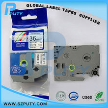 compatible Black on White TZe-261 TZ-261 36mm laminated label tapes for Ptouch label printers 2024 - compre barato