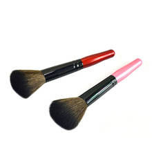 Professional Flat Foundation Makeup Brush Blush Powder Contour Cosmetics Make up Brush Tool Black Facial Blending Brushes 2024 - buy cheap