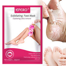 EFERO 3 пары = 6 шт пилинг маска для ног отшелушивающая маска для ног удаление омертвевшей кожи кутикулы пятки уход за ногами педикюрные носки 2024 - купить недорого