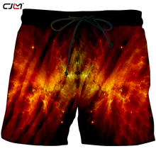 CJLM, gran oferta de pantalones cortos de verano para hombre, estampado 3D colorido cielo estrellado, diseño creativo Casual, pantalones cortos de gran tamaño para hombre, 5XL 2024 - compra barato