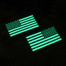 3D ПВХ США американский флаг, правая рука Левая полоса стикер США военные значки уплотнение команда DEVGRU тактика американский флаг 2024 - купить недорого