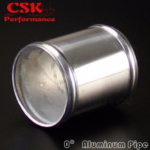 Conector de alumínio 57mm 2.25 "Polegada l = 76mm prata do acoplador da tubulação da junção do tubo do adaptador da mangueira 2024 - compre barato