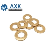 Free Shipping 1000Pcs DIN125 ISO7089 M2 M2.5 M3 M4 M5 M6 Meson Pad Sheet Metal Collar Brass Flat Washer Gasket 2024 - buy cheap