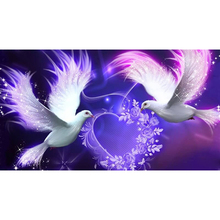 5D ReDiy Diamond embroidery diamond painting round drill mosaic pasted full canvas cross stitch Crafts Needlework  Peace Dove 2024 - buy cheap