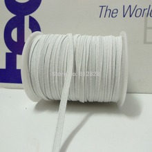 50 метров 1/8 дюйма 3 мм #1 белые тонкие эластичные ленты 2024 - купить недорого