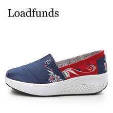 Loadfunds Women Platform Shoes Moccasin Toing Swing Loafers Shoes Slip On Round Toe Casual Streety Comfortable Footwear 35-40 2024 - buy cheap