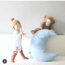 Baby Pillow Infantil Toddler Moon Sleep Pillow Baby Bed Toy Cute Kids Portable Bedroom Bedding Set Baby Room Decor 2024 - buy cheap