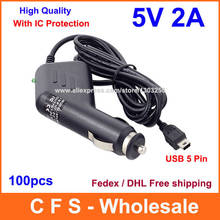 With IC Protection Car 12V~24V Mini USB 5V 2A Car Charger for Car Vehicle Recorder DVR Camera 5V 1A 100PCS DHL Free shipping 2024 - buy cheap
