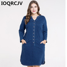 2019 Women Long Sleeve Dresses Casual Loose Jeans Dress Mini Denim Dress Elegant Spring Slim Cowboy Dresses Vestidos R530 2024 - buy cheap