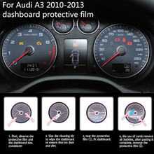 Alta qualidade dedicado carro automóvel instrumento protetor de tela hd 4h dashboard película proteção para audi a3 2010-2013 2024 - compre barato