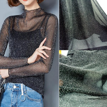 Tecido de malha de nylon elástico, forro de biqueira macia para camisa de malha 2024 - compre barato