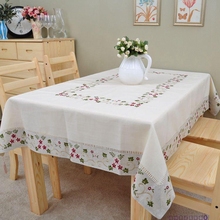 Toalha de mesa bordada clássica para jantar, pano extra longo para mesa, vários tamanhos 2024 - compre barato