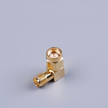 Conector SMA de ángulo recto de 90 grados, adaptador macho a hembra RP SMA, tornillo de aguja 2024 - compra barato