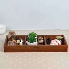 Vintage Retro Storage Boxes Handmade Wooden Box Plant Pot Tray Cosmetic Box Jewelry Organizer Decorative Wooden Display Boxes 2024 - buy cheap